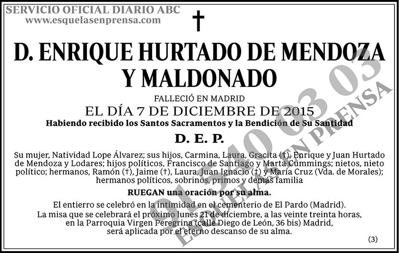 Enrique Hurtado de Mendoza y Maldonado